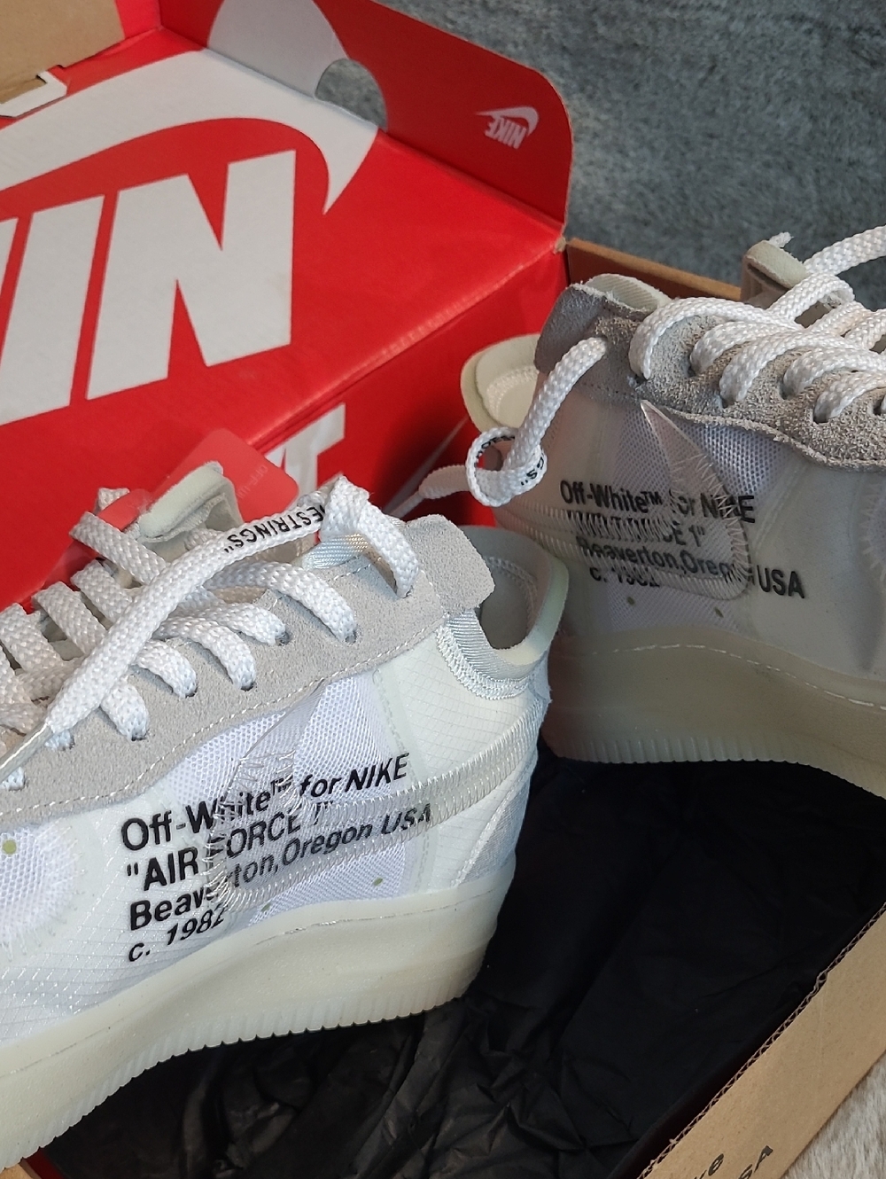 Off-White / Nike The Ten Nike Force 1 Low Mens 11 - Picture 6 of 12